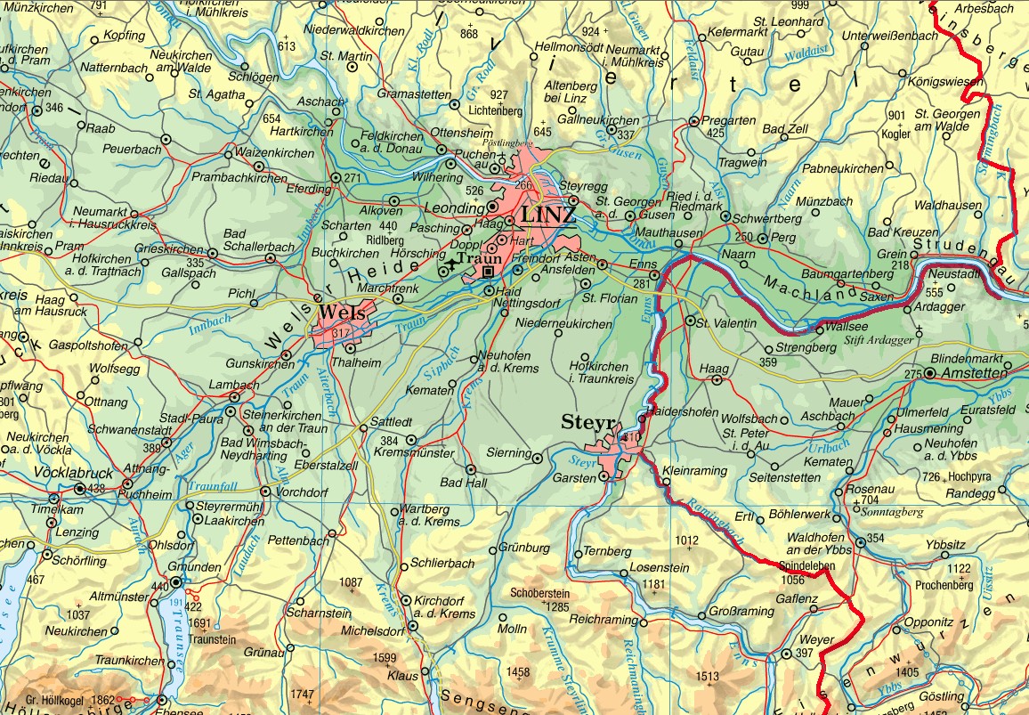 österreich Karte Linz | creactie